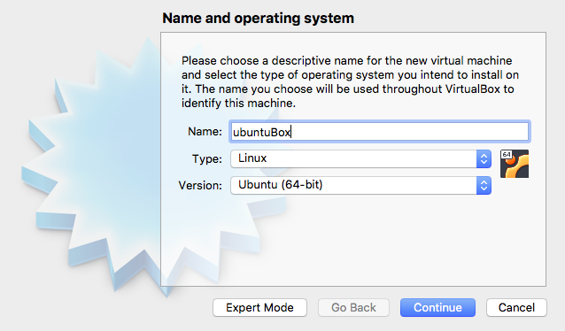 macos sierra virtualbox linux image